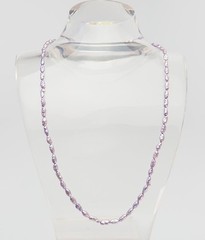 Beautiful 14k yellow gold clasp purple lavender fresh water pearl necklace