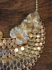 !!! Hobe Gold Tone Leaf Design Vintage Style Necklace Very Elegant !!!