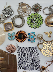 Craft Jewelry Pieces Junk Drawer 35 Different Pieces