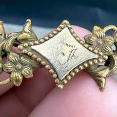 Vintage Gold Filled Engraved Bracelet 6.5”