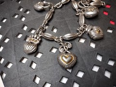 Vintage 18 Inch Heavy Brighton Heart Necklace