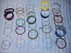 Lot of 100 Vintage Bangle Bracelets From the 1980s & 1990’s Bangles Lot Jelly