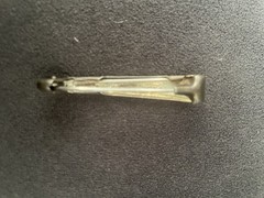 VINTAGE STERLING SILVER BABY DIAPER PIN unmarked No Brand