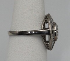 Beautiful Art Deco Vintage Diamond Ring Circa 1935 H Color Size 5.25 APPRAISED
