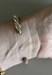 Vintage Sterling Silver Cuff Bracelet 6” Small 24 Grams Classic Design