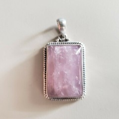 VINTAGE COLLECTIBLE STERLING SILVER 925 PENDANT, 1.5″ GENUINE STONE