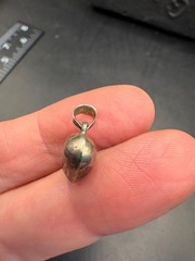 Vintage Sterling Silver 1940s Estate Puffy Heart 0.5” Pendant Charm 925