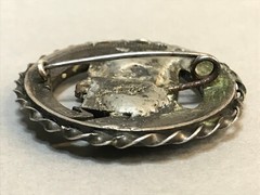 OLD Antique 1920-30 VIKING STYLE ethnic Latvian SILVER Brooch SAKTA