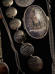 Vintage To Now Estate Costume Jewelry Lot Catholic Religious Crosses Saints Etc