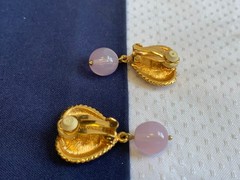 Vtg Clip-On Earring Lot Costume Jewelry Richelieu Lisner Monet Marvella Enamel