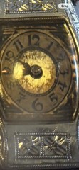 Vintage Milos Swiss Art Deco 15J Wrist Watch Blue Cabochon RPG c. 1930s