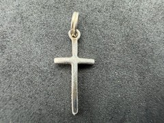 0.68g Vintage Sterling Silver 925 Cross Pendant Religious Minimalist Charm