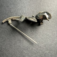 Rare estate Find Sterling Silver 925 Sarah Coventry Rose Floral Brooch