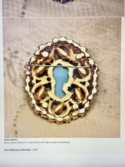 Vintage Verified JULIANA D&E Robins Egg Blue Cameo Brooch & Earring Set