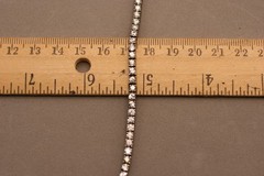 Vintage Sterling Silver 925 CZ Tennis Link Bracelet 6 1/2″ long 10.96 grams