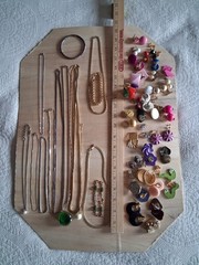 Vintage jewelry: 1960’s, 1970’s, & 1980’s. Necklaces/bracelets/clip-on earrings