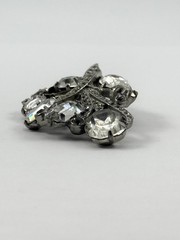 Vintage Eisenberg Original Clip W/ Clear Rhinestones