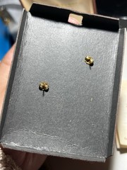 Vintage reed & barton damascene owl 24kt electroplate owl earrings