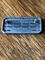 Vintage 80s Art Deco Style Sterling Silver Marcasite and Onyx Bar Pin