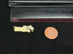 Vintage 14k Yellow Gold Moses and Ten Commandments Pendant, 0.7 grams