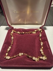 Camrose & Kross Jacqueline Kennedy Faux Pearl Necklace JBK Box & COA