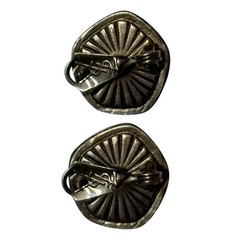 Vintage 1982 YSL Yves Saint Laurent Gripoix Poured Glass Earrings 14k post