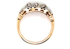 Deco Diamond Anniversary Wedding Band Ring .20ct 14K 18K Mitchell Copp 1920’s