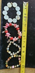 10p Vtg/Mod Jewlery Shell Necklaces Stretch Bracelets Eearings Beach Summer