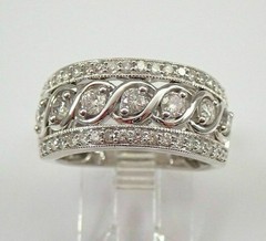 Art Deco Antique 3.50 Ct White Diamond Vintage Wedding Ring 925 Sterling Silver