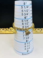 Vintage Luxury Avon 1991 Have It All Gold Tone Charm Bracelet, Size 7