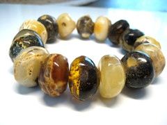 Genuine Huge Massive Amber Baltic Amber Bracelet 57 grams 8-8.5 in !!!