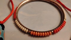 Vtg Italian Venetian Millefort Handcrafted Beaded Necklace & Vtg Bangle Bracelet