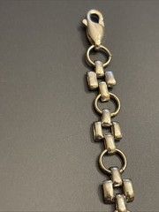 Sterling Silver Segmented Handmade Bracelet 6.3 G