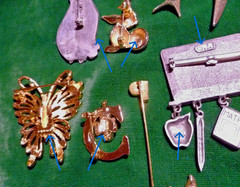 Vintage & Modern Designer Pin FIGURAL PINS, STICK PINS, TAC PINS Variety LOT
