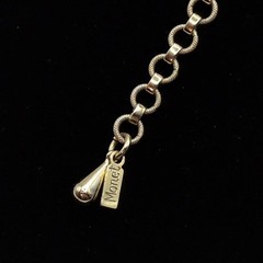 Vintage Monet Gold Tone Adjustable Scroll Swirl Choker Necklace 14.25in-17in