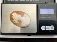 Antique Vintage Unmounted Hand Carved Shell Cameo 45mm X 30mm- 7 grams
