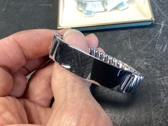 NICE UNUSED VINTAGE 50’s ERA ELCO STERLING ID BRACELET W/ORIGINAL BOX