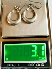 💎 RARE Soviet 875 Silver “Klaachi” Earrings – USSR Star Marked – 4.5cm (1.77″)