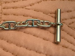 Vintage Erwin Pearl Chain Link Bracelet Gold Tone w Tag – 8”-Toggle Closure