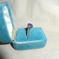 JAY KING DESERT ROSE Sterling Silver Vintage Real Sugilite Modern Ring Size 9.75