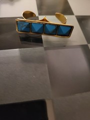 Vintage Sorelli Turquoise And Agate Statement Jewelry Set. 3 Piece Beautiful!