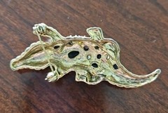 Two Sisters/Medici Handcrafted Alligator Brooch