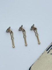 Krementz Larter shirt Bodkin studs Mother of pearl and seed pearl center