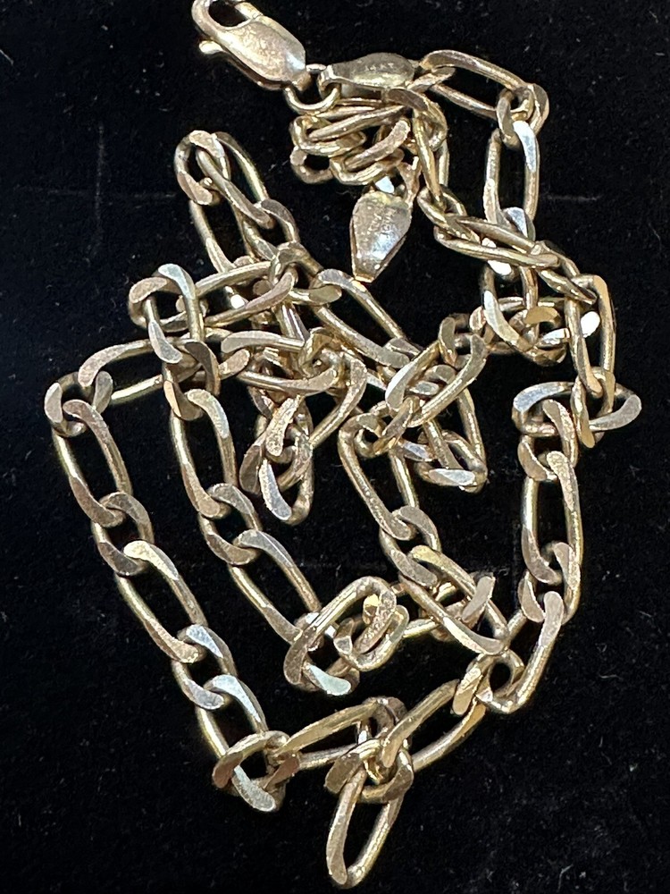Vintage 14 Kt Solid Gold Chain Necklace