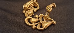 1950’s Adolph Katz Era CORO Scheherazade Jewel Tone 3 Piece Rhinestone Demi Set