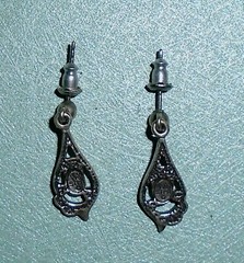 Sterling Silver WM Wheeler Stud Dangle Earrings – 3.1 Grams Free Shipping