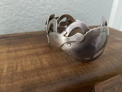 Vintage Hawaiian Fish Bracelet Silver Artist Crafted Jewelry