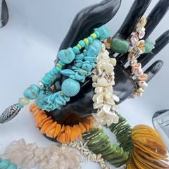 Vintage Beachy Bracelet Lot Mermaid Shell Surfer Jewelry Reseller 21 Pc 1.57lb