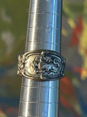 Amelia Silver Plate Vintage Mixed Lot: 9 Rings & Bracelets Silver Plate Metal