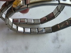 Y2K Italian Charm Bracelet DOUBLE ROW 9mm D’LinQ, Uberry, B’linQ, DISNEY
